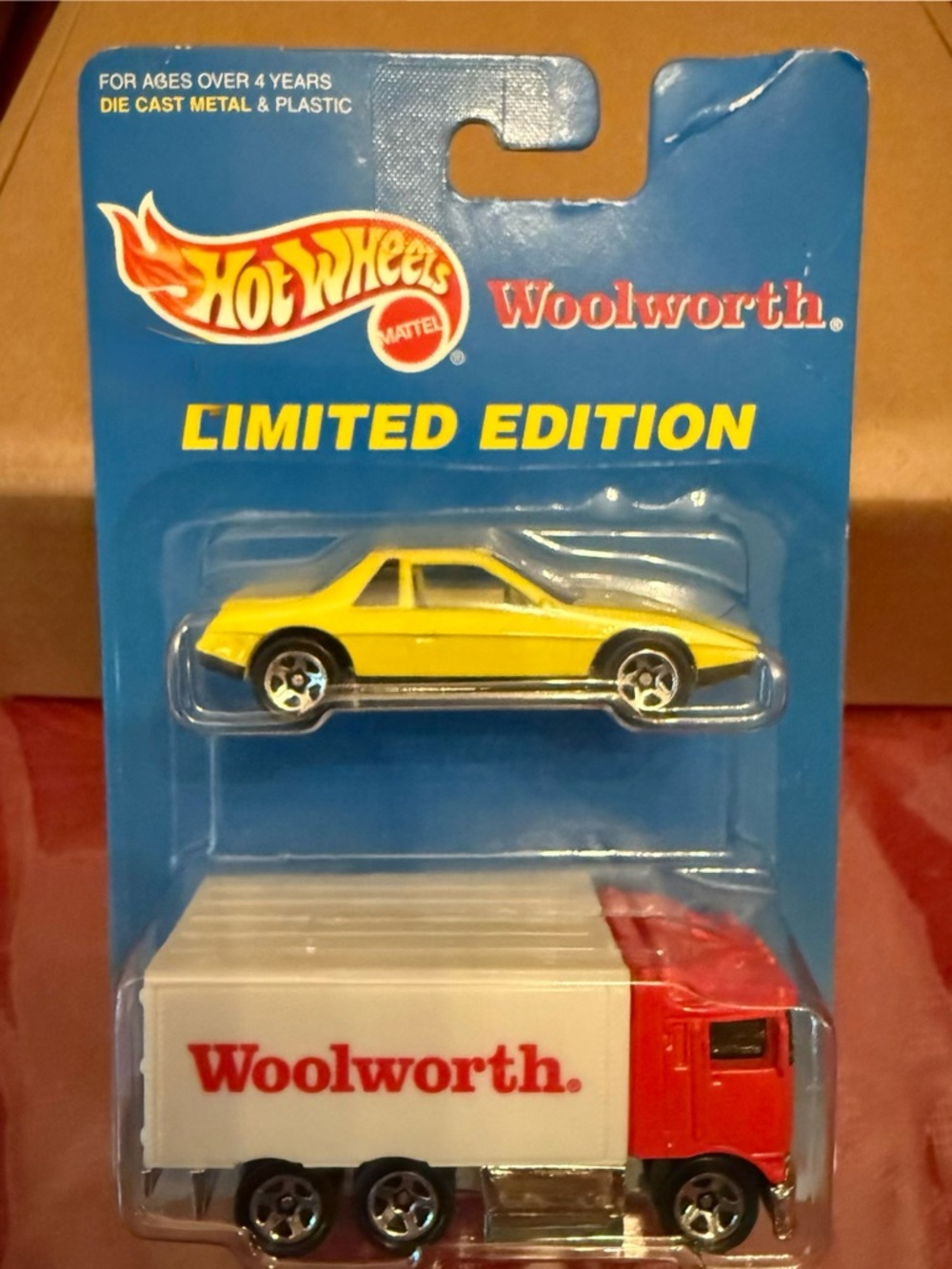 Vintage Hot Wheels Woolworth  Delivery Truck Fiero 2-Pack NWT (c.1996)